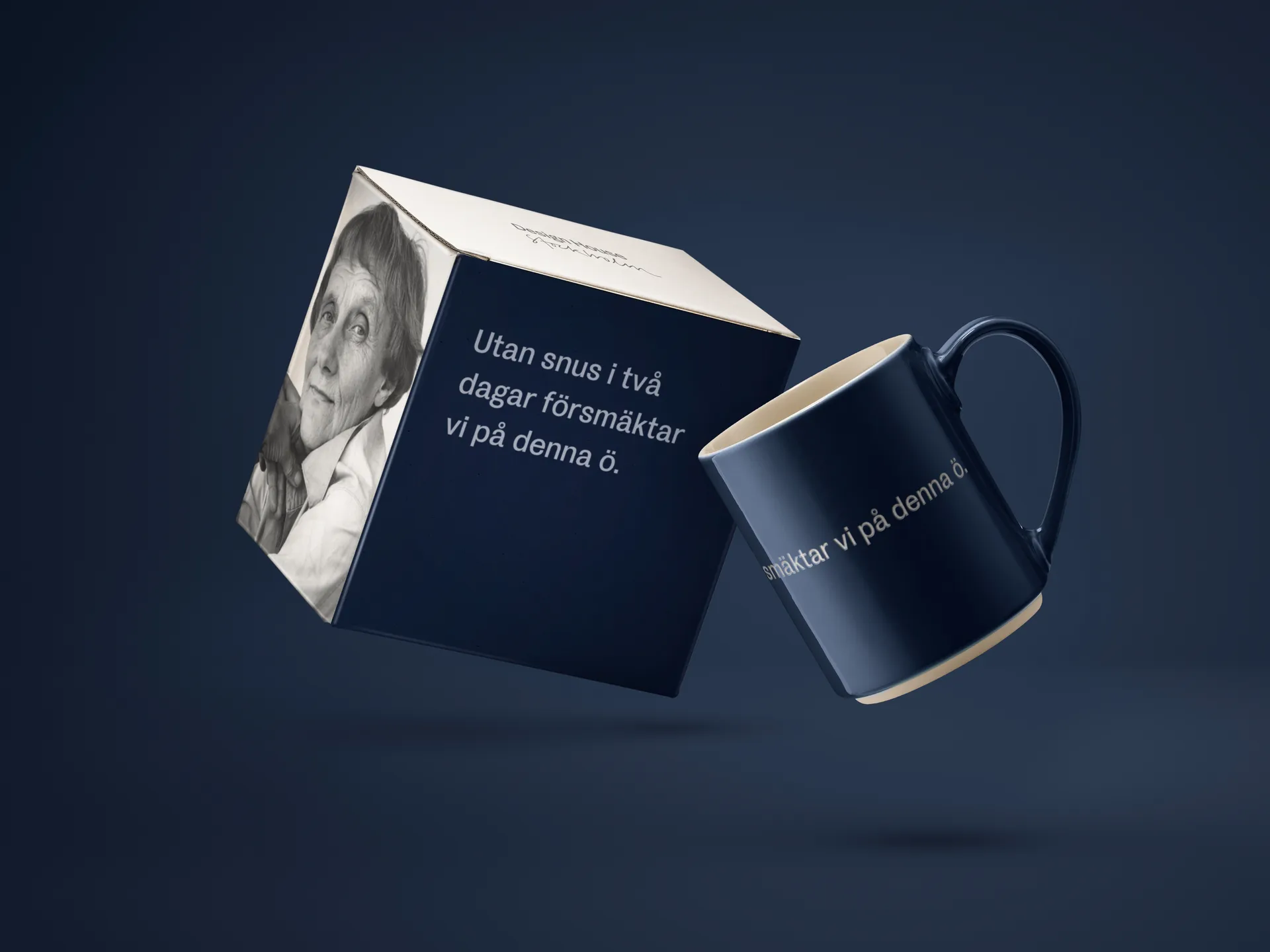 Astrid Lindgren muki, utan snus, Ruotsinkielinen teksti Design House Stockholm