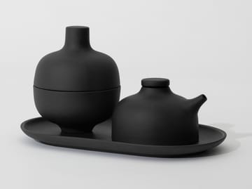 Sand kannellinen kulho S Ø 8,2 cm - Black clay - Design House Stockholm