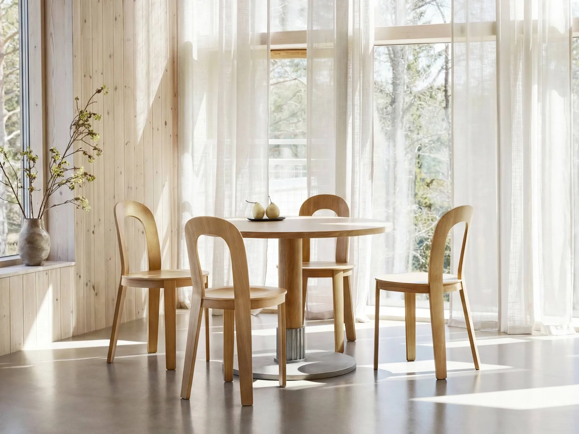 Tock Table ruokapöytä, Tammi, Ø110x76 cm Design House Stockholm