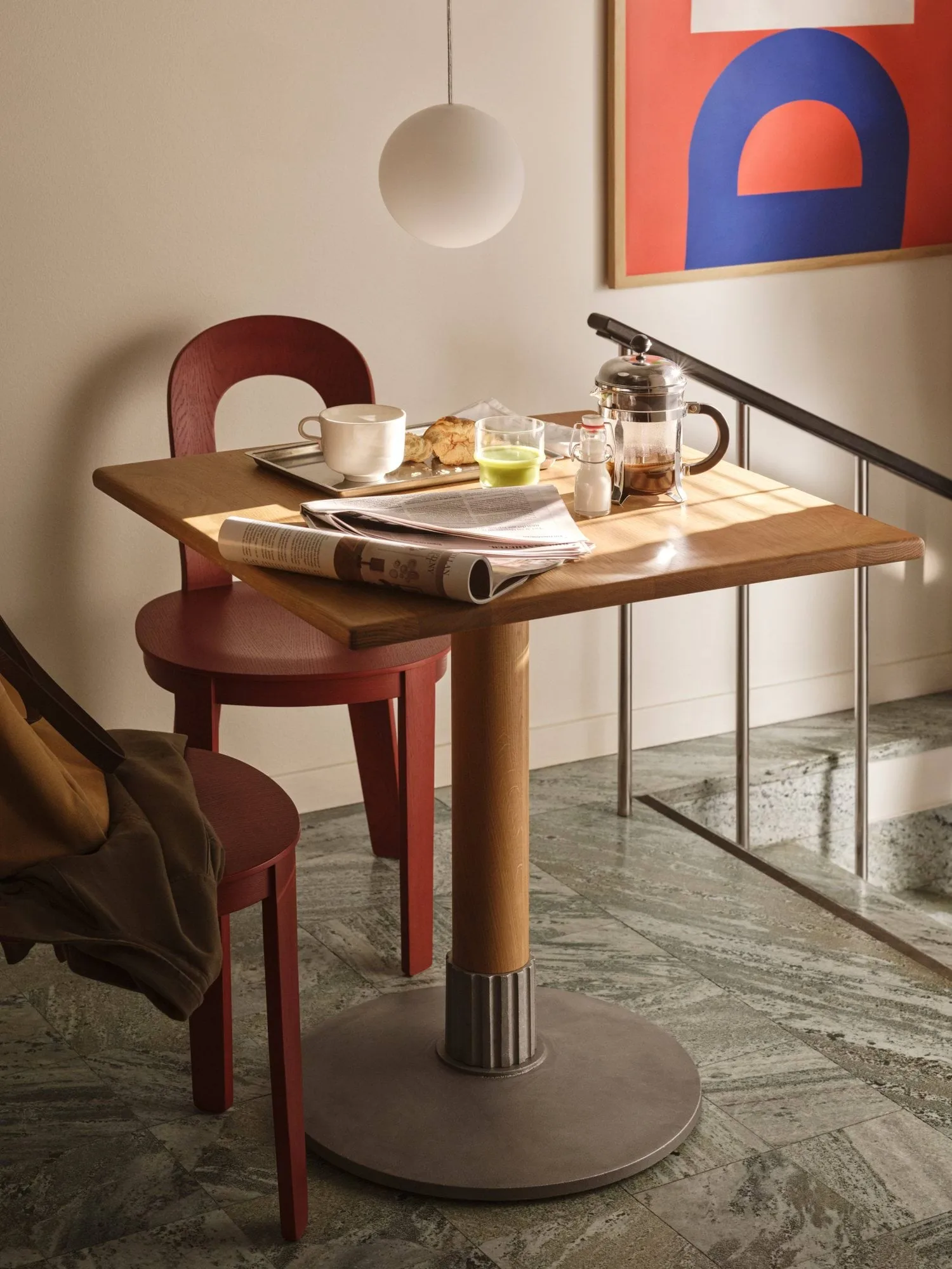 Tock Table ruokapöytä, Tammi, 75x75x76 cm Design House Stockholm