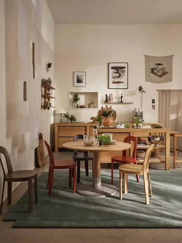 Tock Table ruokapöytä - Tumma tammi, Ø110x76 cm - Design House Stockholm