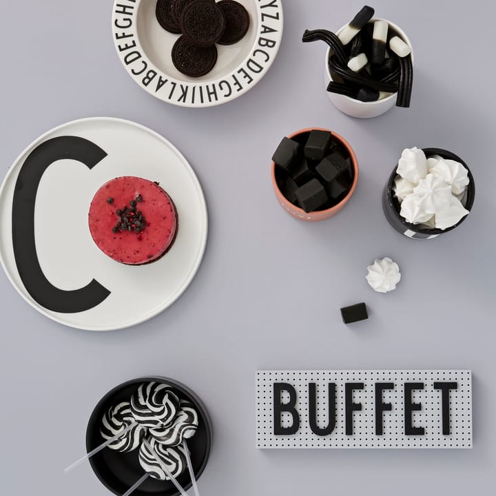 Design Letters kirjaintaulu pieni, harmaa Design Letters