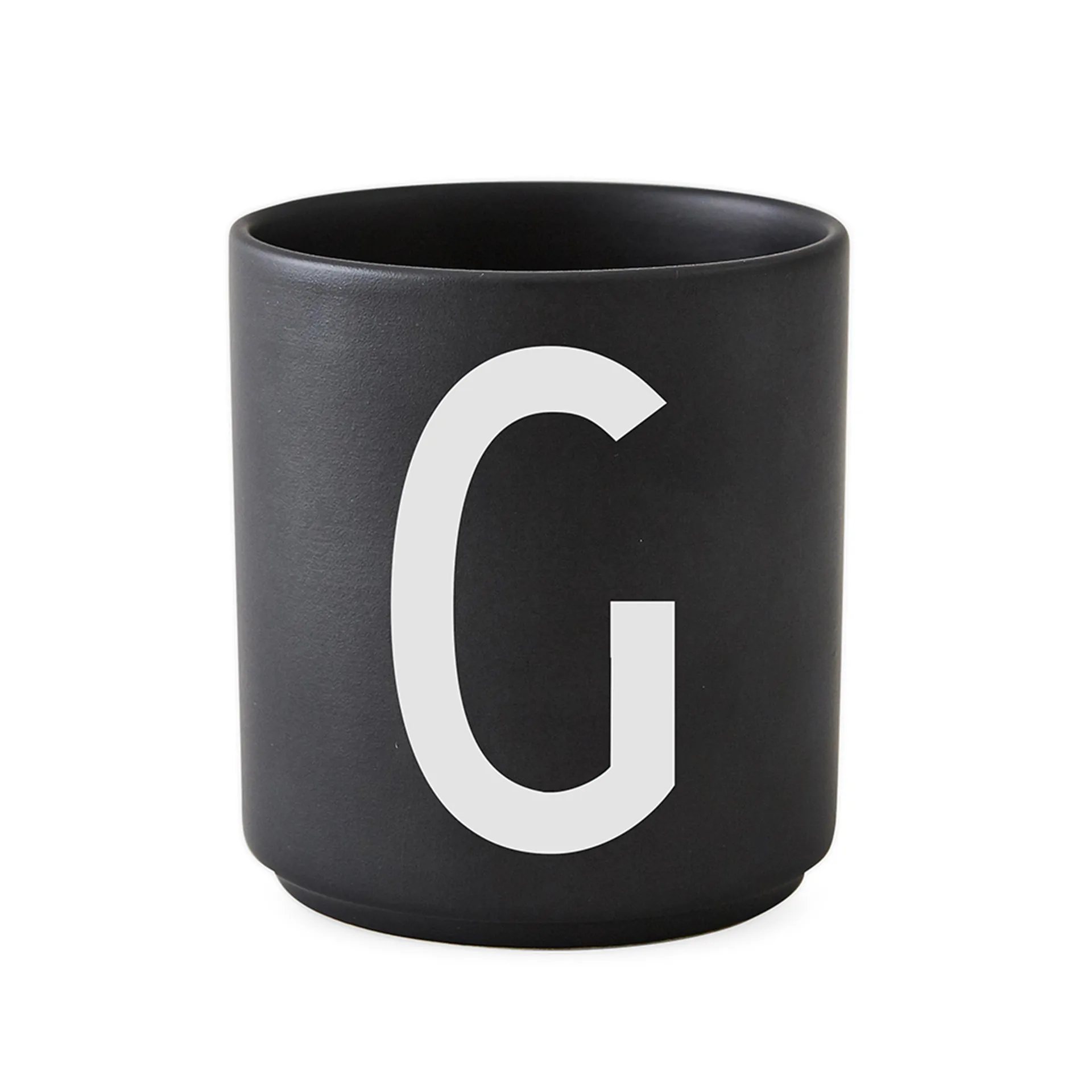 Design Letters kuppi musta, G Design Letters