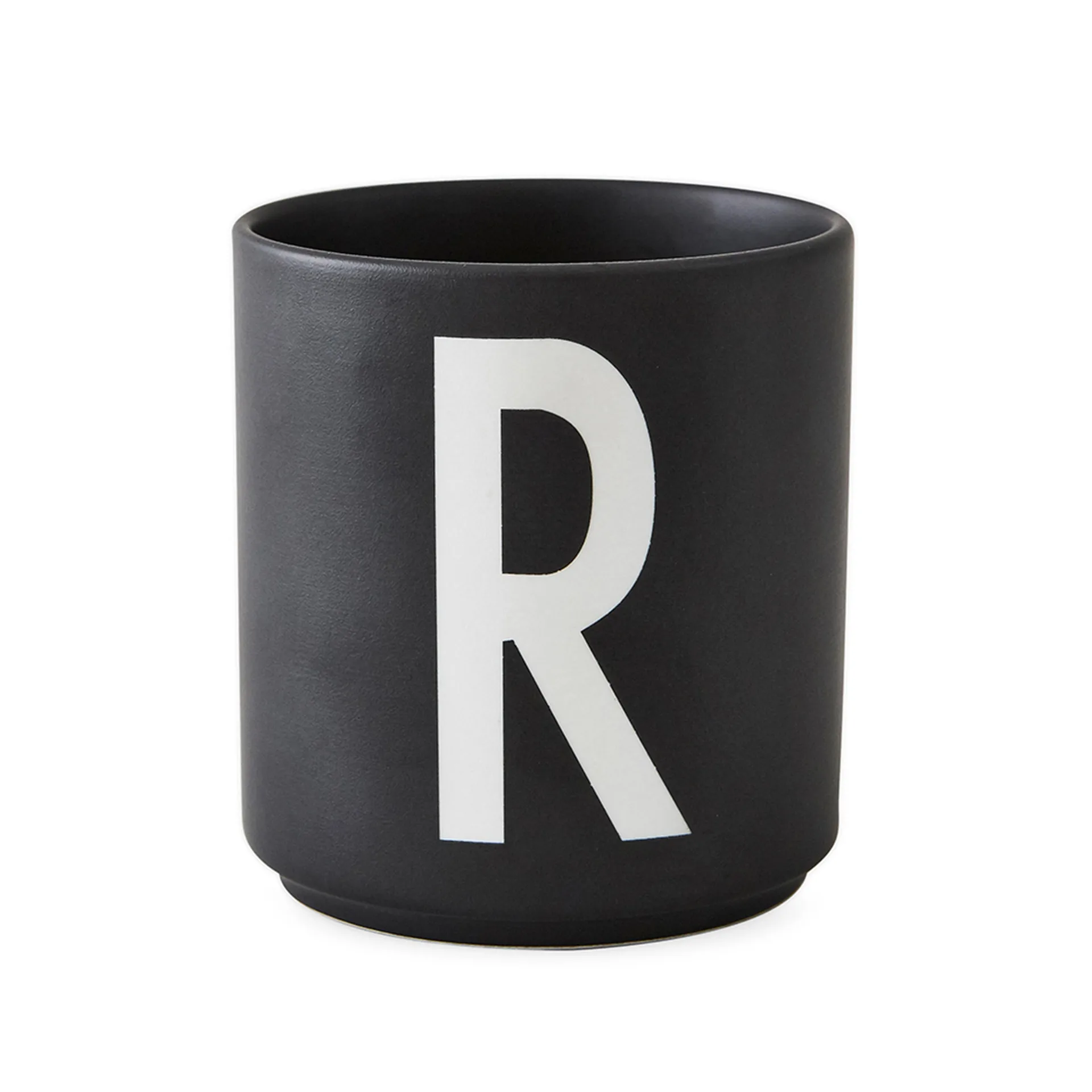 Design Letters kuppi musta, R Design Letters