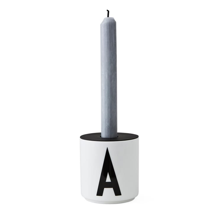 Design Letters -kynttilänjalka kuppiin, Musta Design Letters
