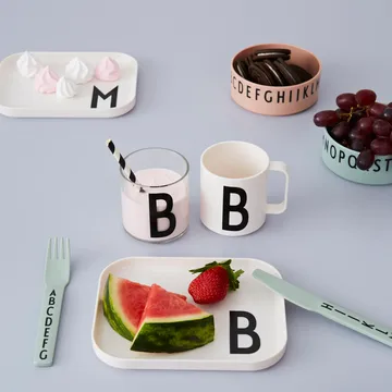 Design Letters lasten ruokailuvälineet melamiimi - Vihreä - Design Letters
