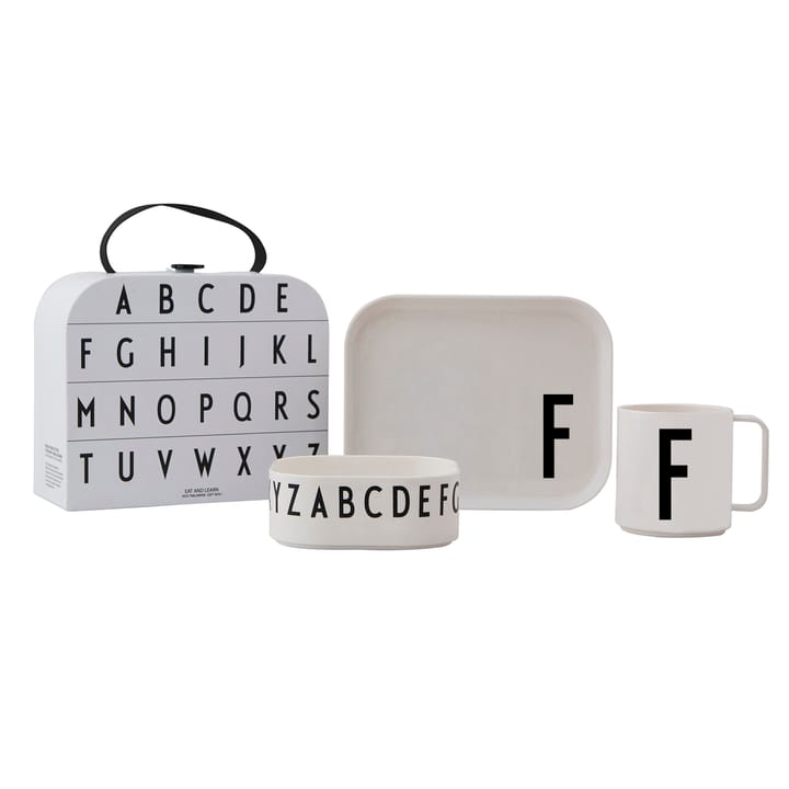 Design Letters lasten tarjoilusetti - F - Design Letters
