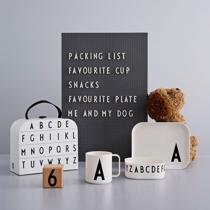 Design Letters lasten tarjoilusetti, F Design Letters