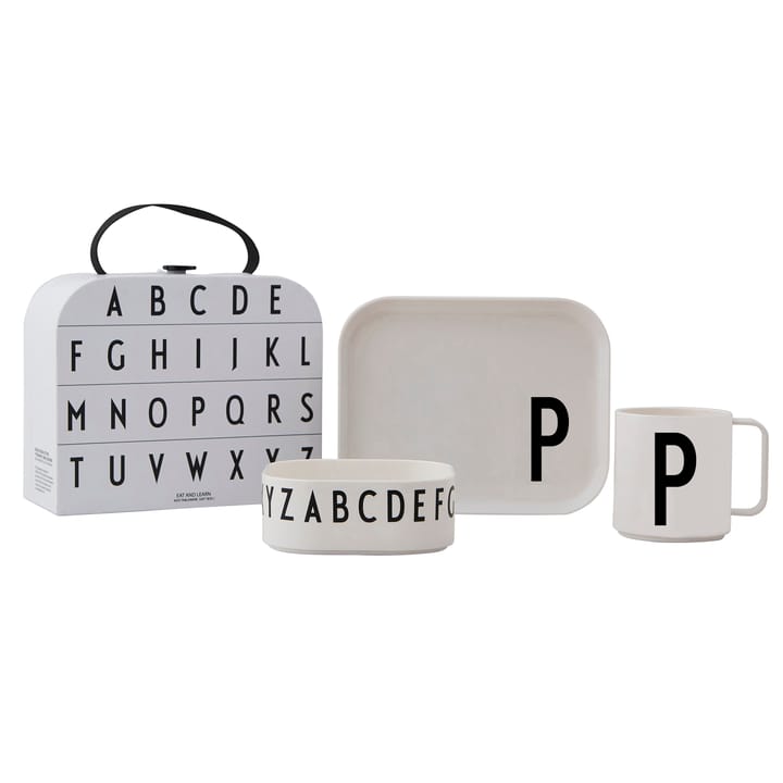 Design Letters lasten tarjoilusetti - P - Design Letters