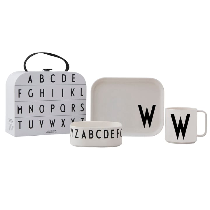 Design Letters lasten tarjoilusetti - W - Design Letters