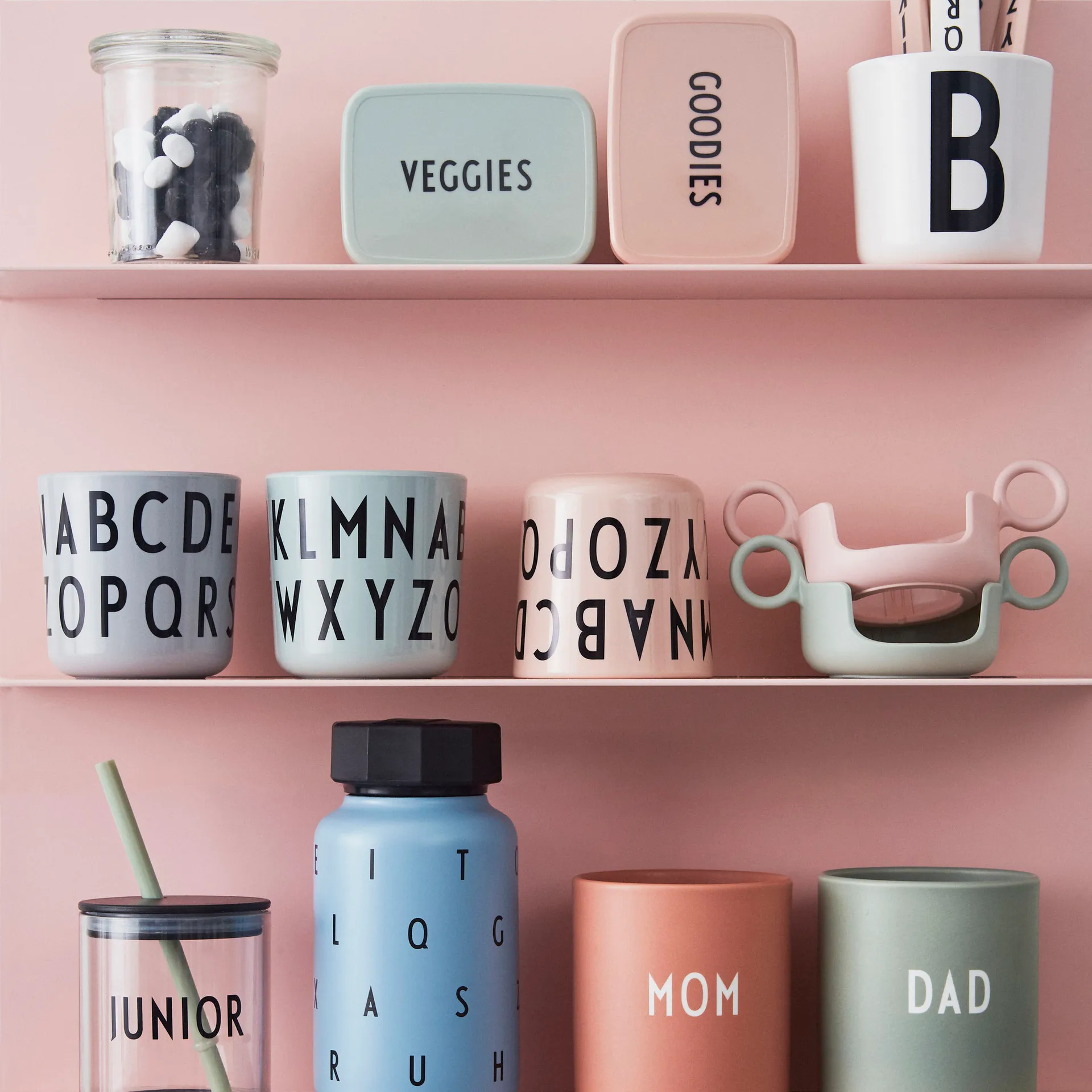 Design Letters snack box lounaslaatikolle, Nude Design Letters