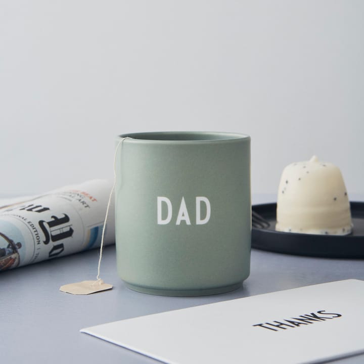 Design Letters suosikkikuppi 25 cl, Dad/Love-green Design Letters