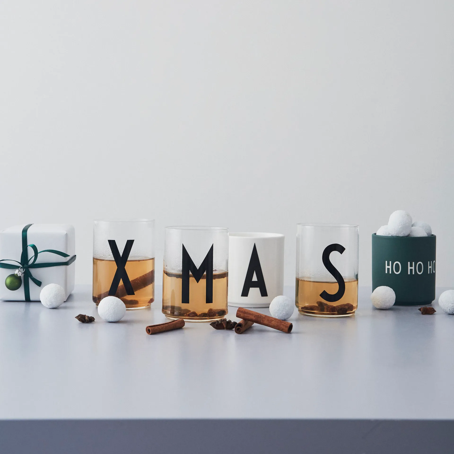 Design Letters suosikkikuppi 25 cl, Ho ho ho-dark green Design Letters