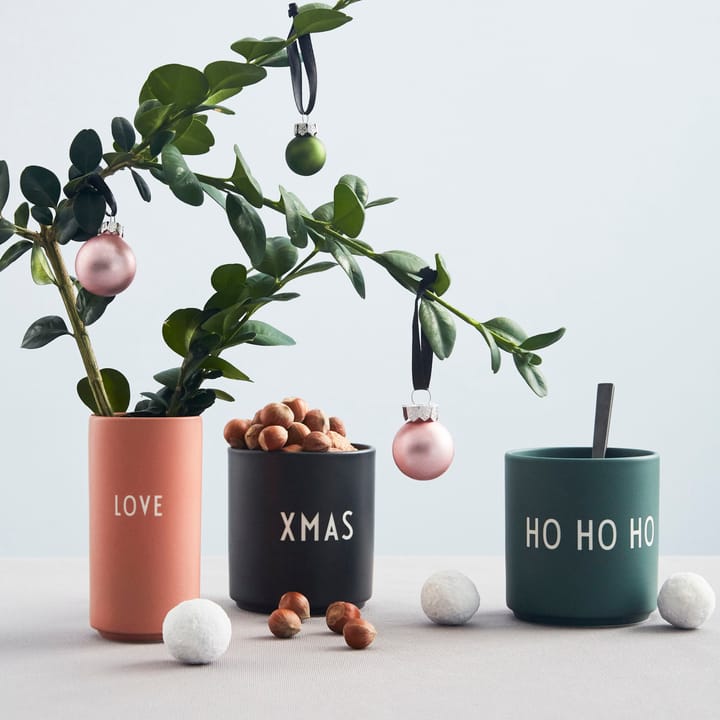 Design Letters suosikkikuppi 25 cl, Ho ho ho-dark green Design Letters
