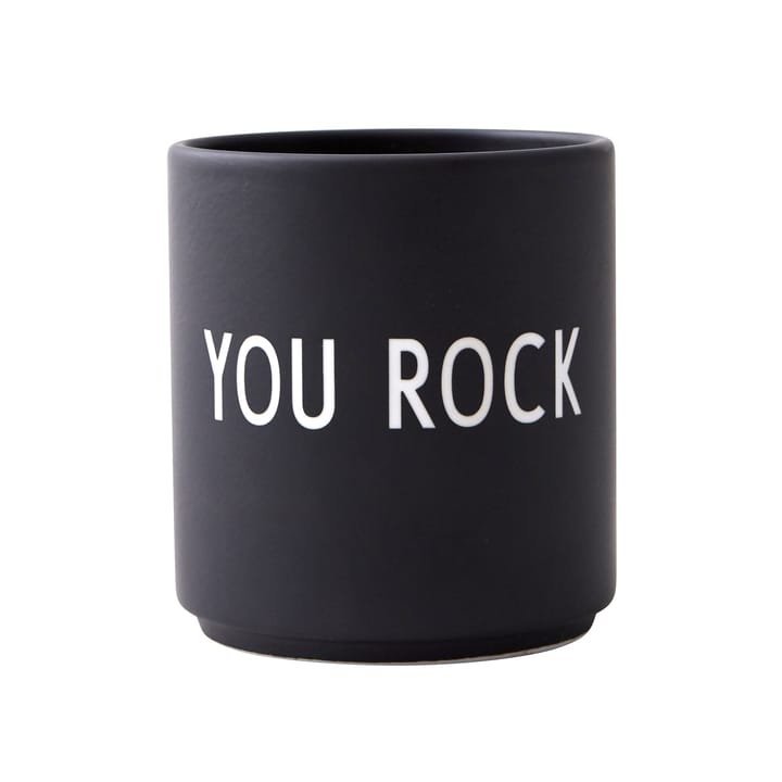 Design Letters suosikkikuppi 25 cl, You rock-black Design Letters