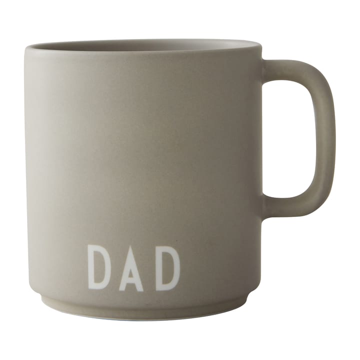 Design Letters -suosikkikuppi kahvalla 25 cl - Cool grey - Design Letters