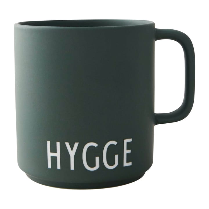 Design Letters -suosikkikuppi kahvalla 25 cl - Hygge-dark green - Design Letters
