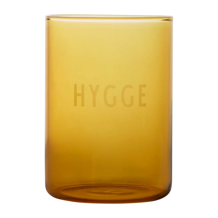 Design Letters -suosikkilasi 35 cl, Hygge-mustard Design Letters