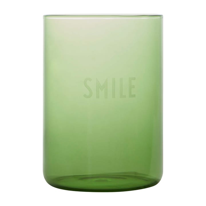Design Letters -suosikkilasi 35 cl, Smile-green Design Letters