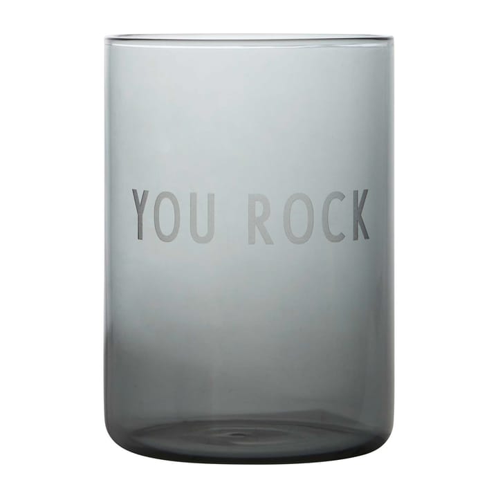 Design Letters -suosikkilasi 35 cl - You rock-black - Design Letters