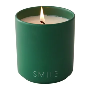 Design Letters tuoksukynttilä Ø8 cm - Smile-grass green - Design Letters