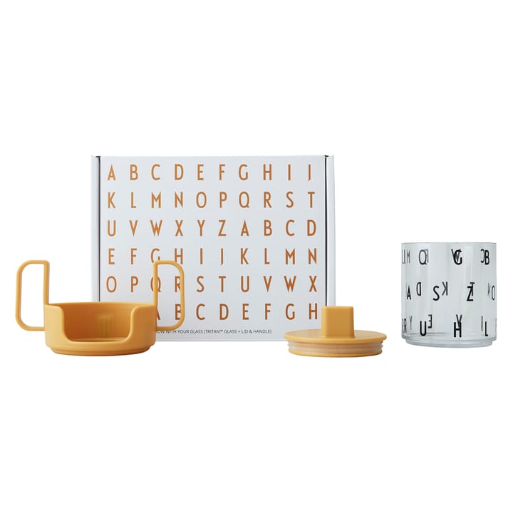 Grow with your cup -kuppi, Mustard Design Letters