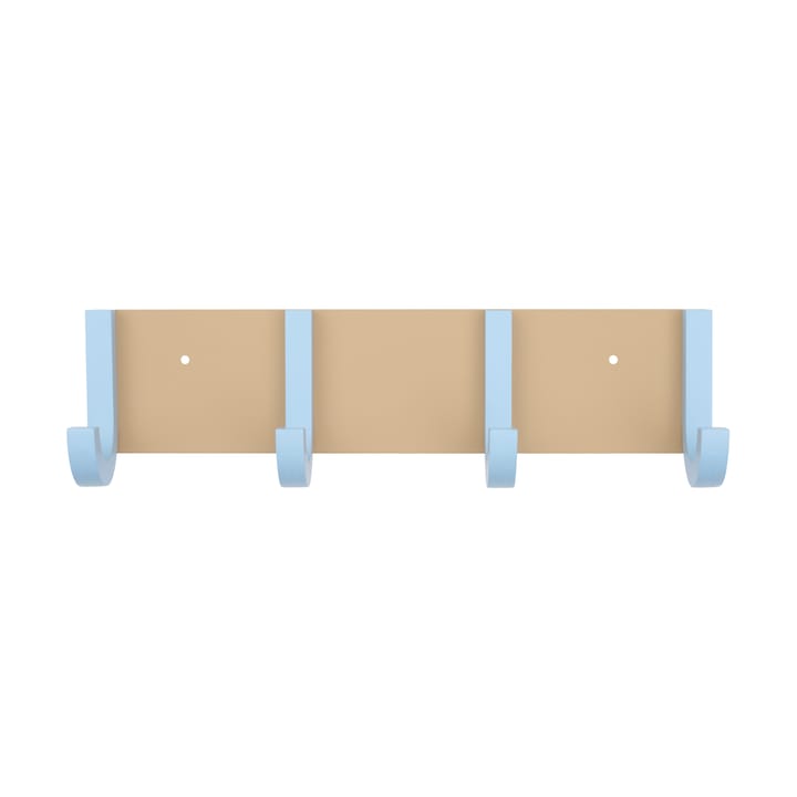 Jay vaaterekki 4 koukkua - Beige-light blue - Design Letters