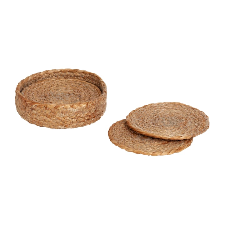 Elin lasinalunen Ø 10,5 cm 6-pakkaus - Luonnonvärinen - Dixie