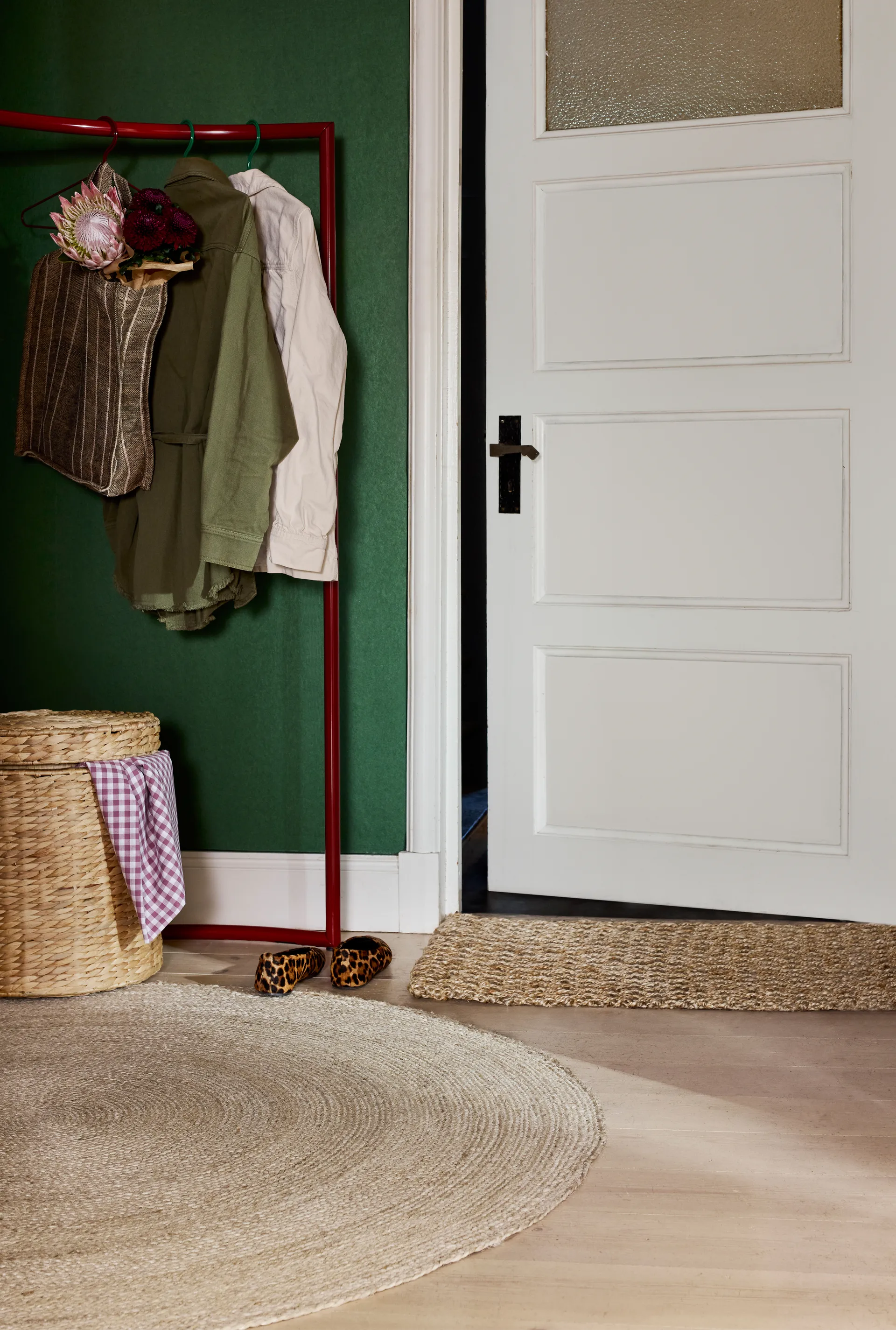 Elin matto natural grey, Ø125 cm Dixie