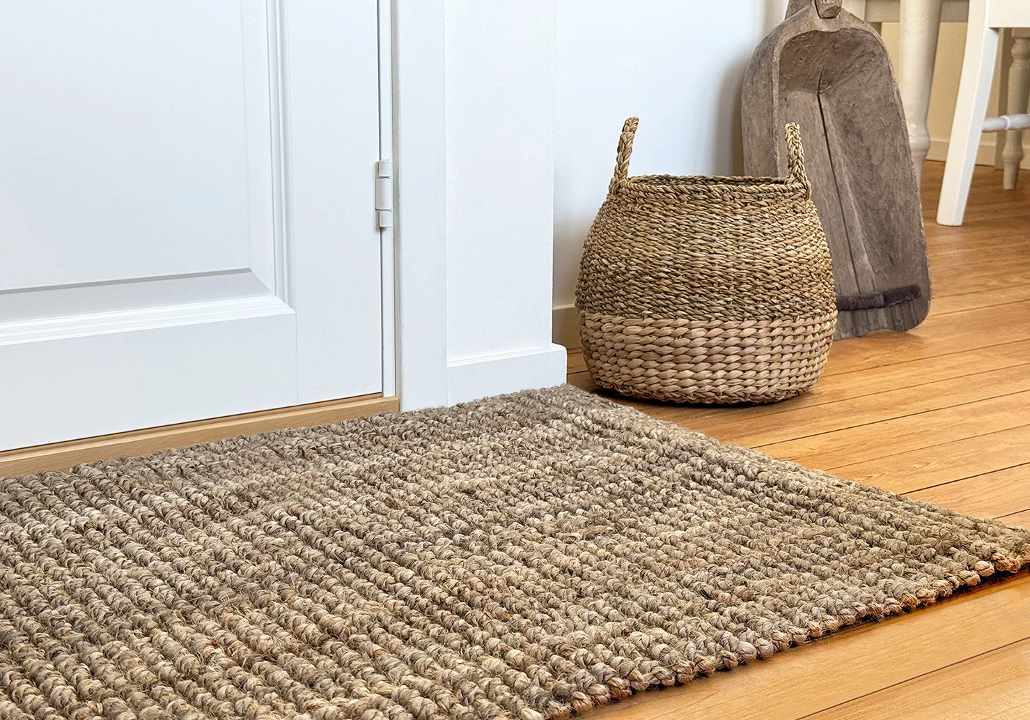 Esther säilytyskori kahvalla 2-pakkaus, Natural Dixie