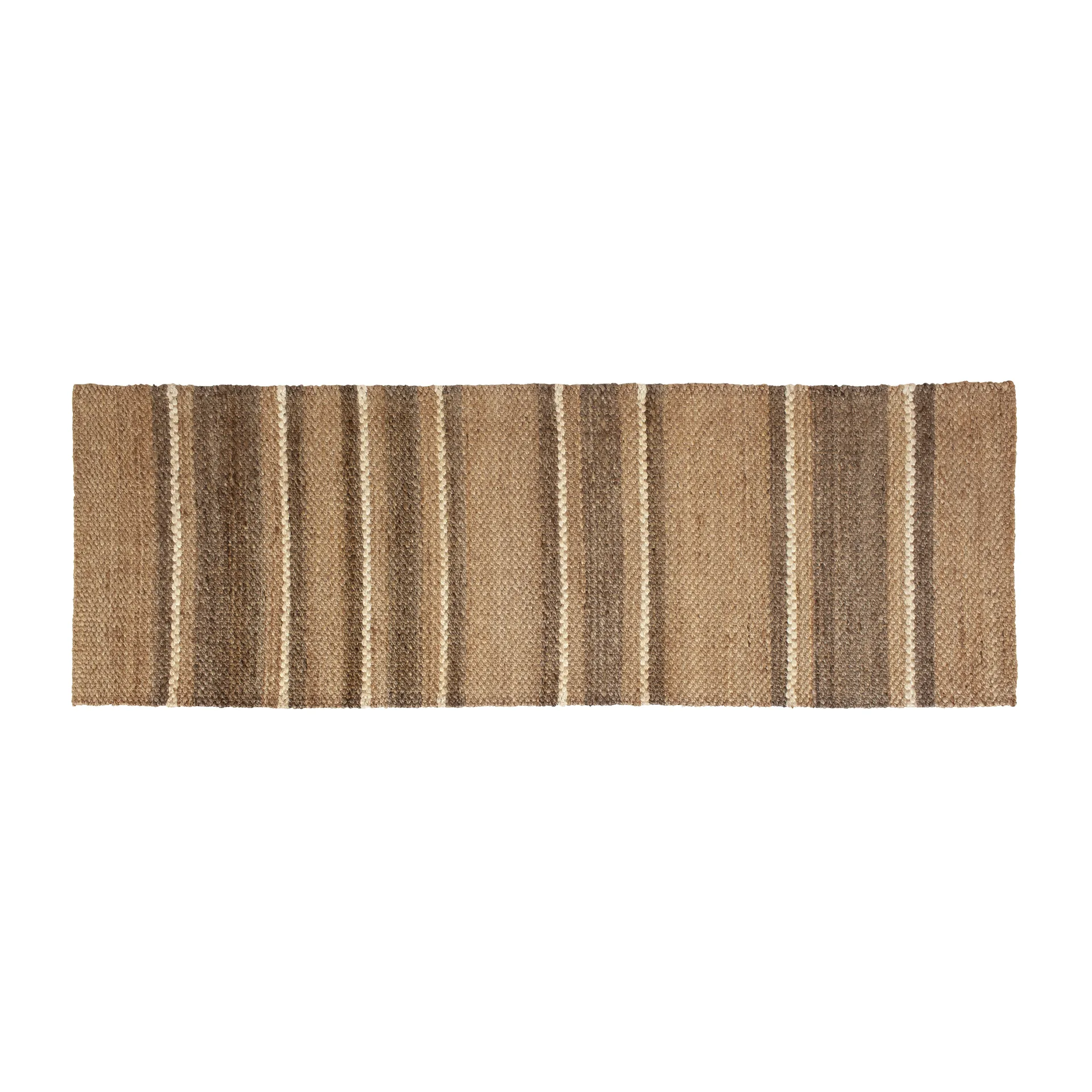 Fanny striped juuttimatto, Luonnonvärinen, 80 x 250 cm Dixie