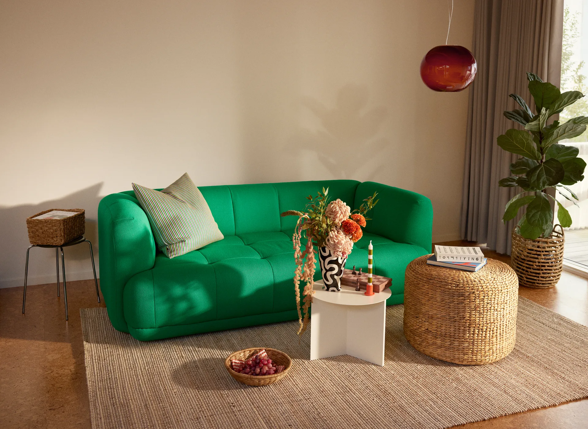 Filip matto, White melange, 190 x 290 cm Dixie