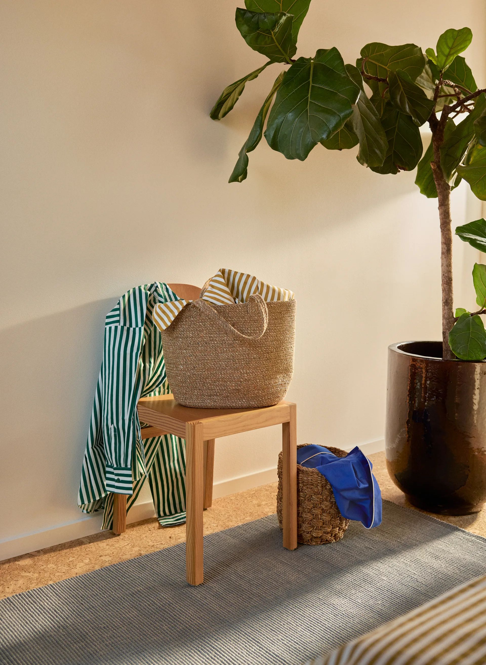 Fiona juuttimatto, 80 cm x 180 cm, Cement grey Dixie