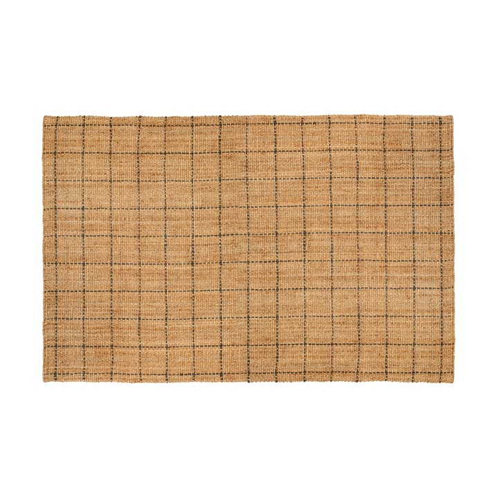 Freja juuttimatto ruudullinen 190 x 290 cm - Natural-dark grey - Dixie