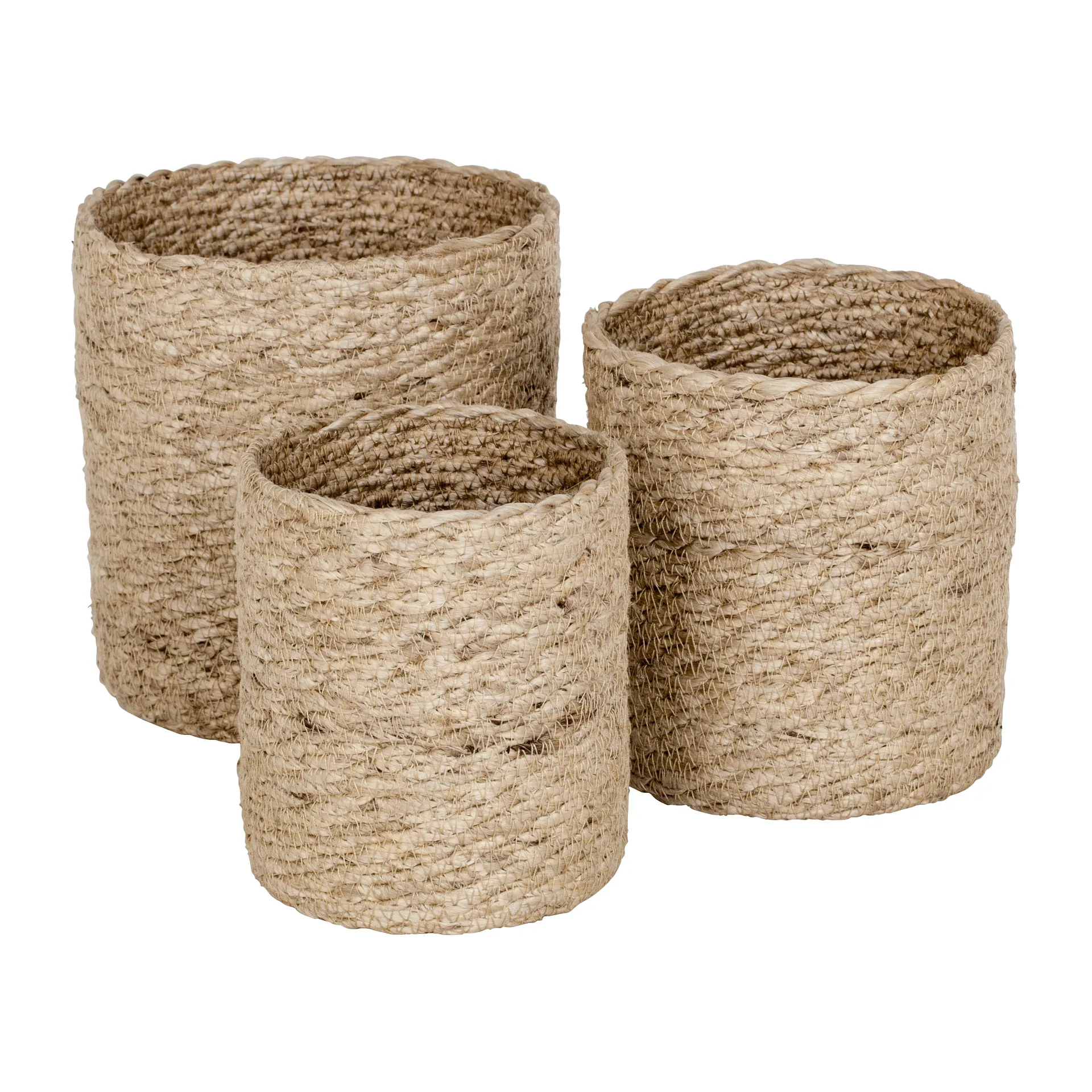 Twisted säilytyskori small 3-pack, Luonto-harmaa Dixie