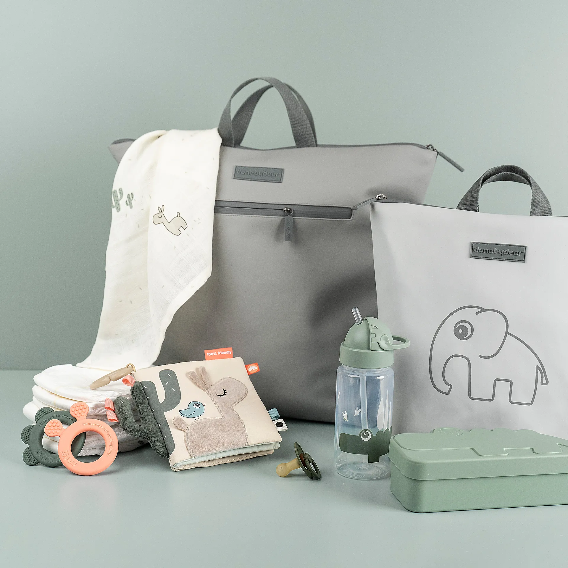 Croco kiddish lounasrasia, Vihreä Done by deer