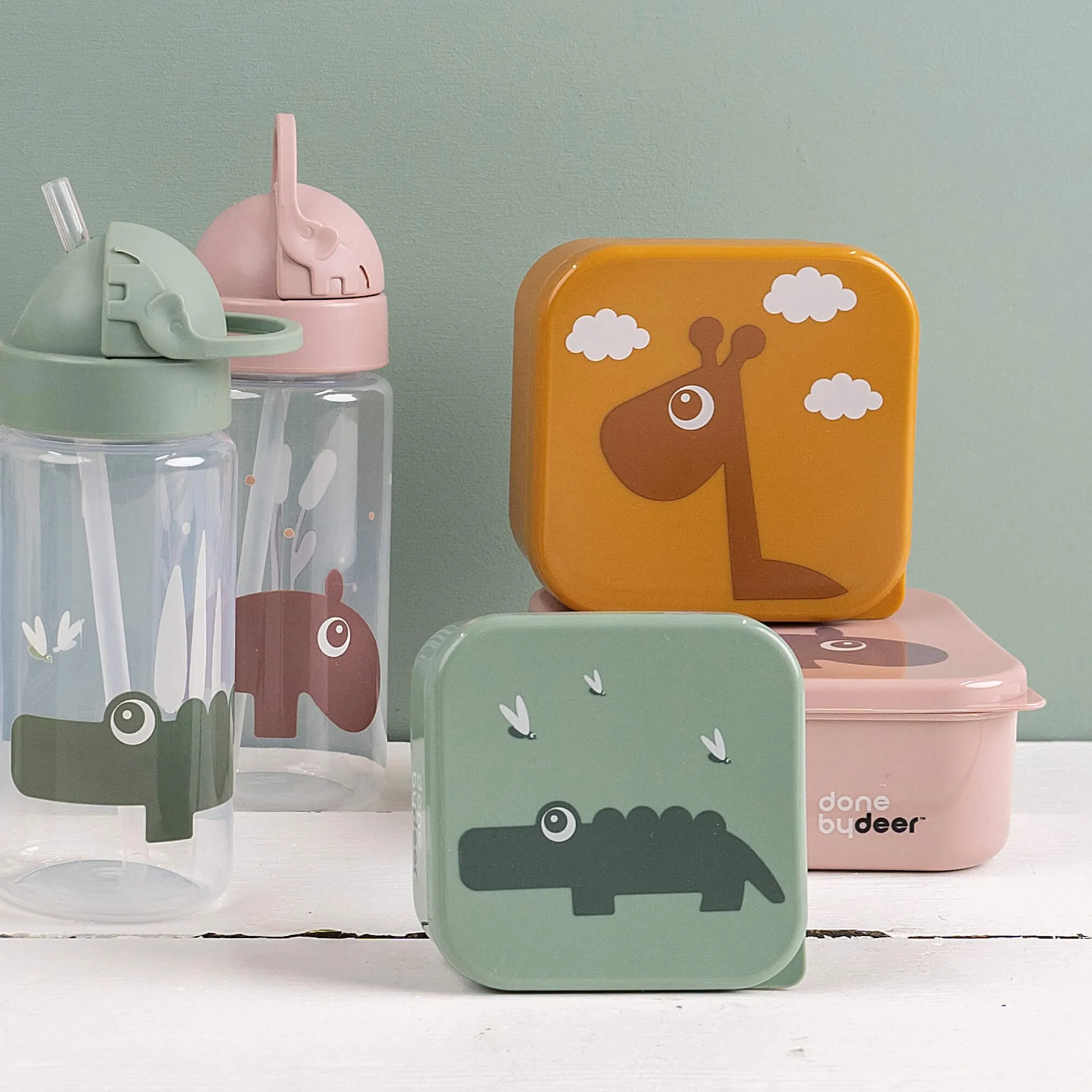 Croco-pullo pillillä, Vihreä Done by deer