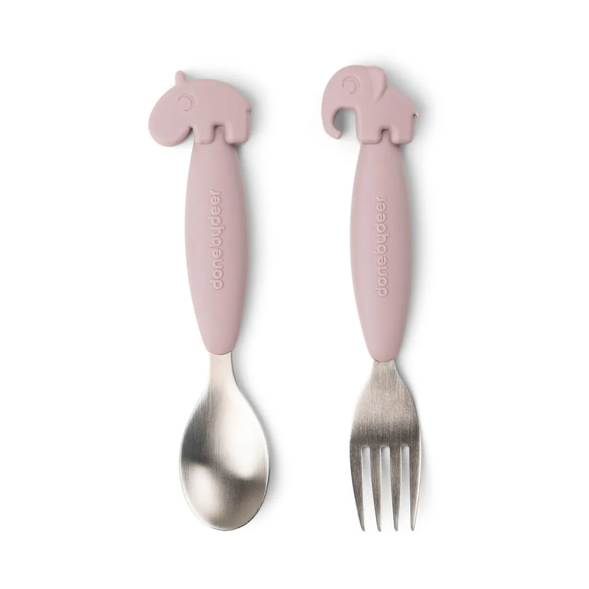 Done by deer Deer Friends Easy-grip aterinsetti 2 osaa Puuteri