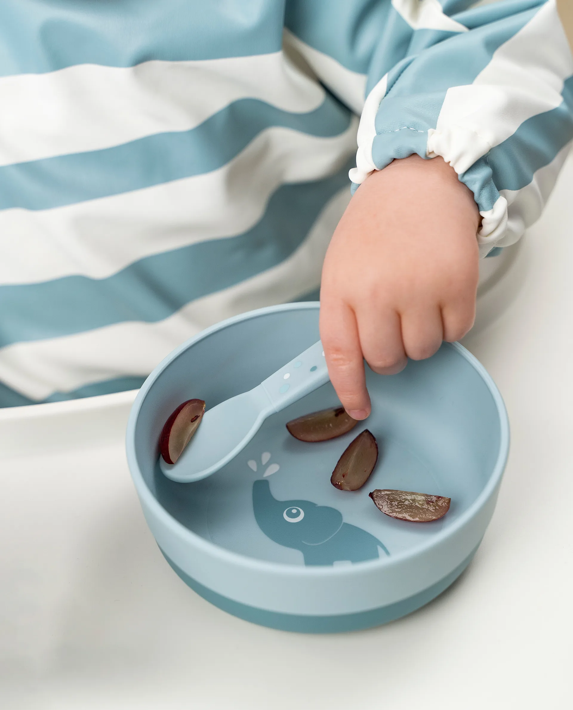 Happy Dots foodie ruokailuvälinesetti 3 osaa, Sininen Done by deer