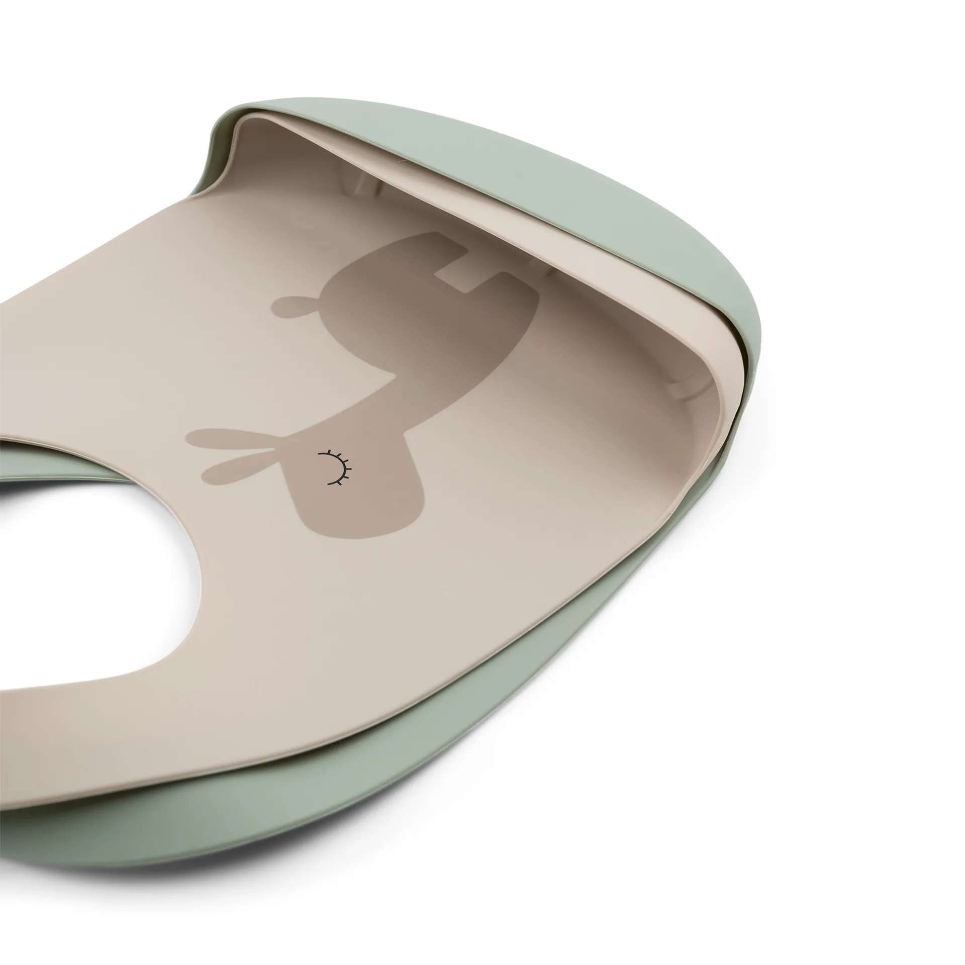 Lalee-ruokalappu 2-pack, Hiekanvihreä Done by deer