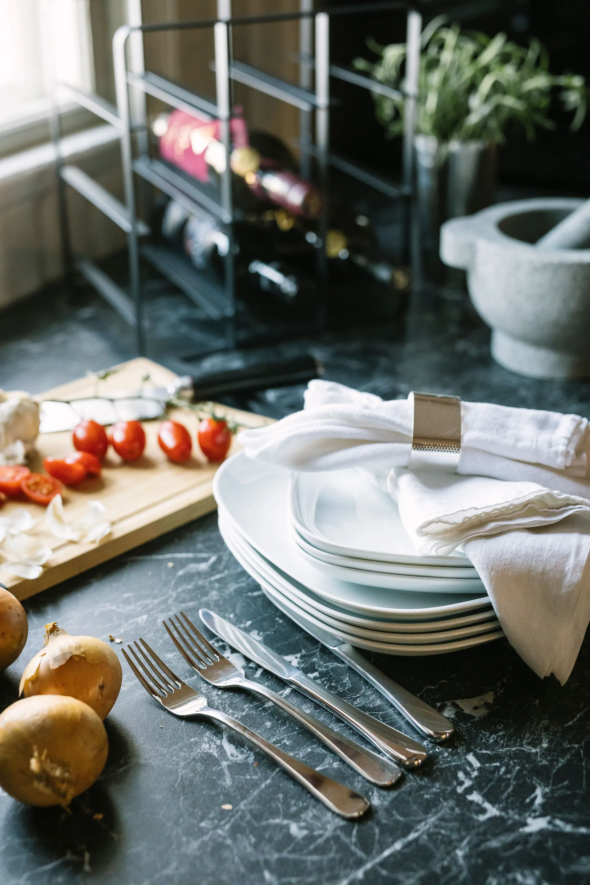 Classic aterinsetti ruostumaton teräs, 60 osat Dorre