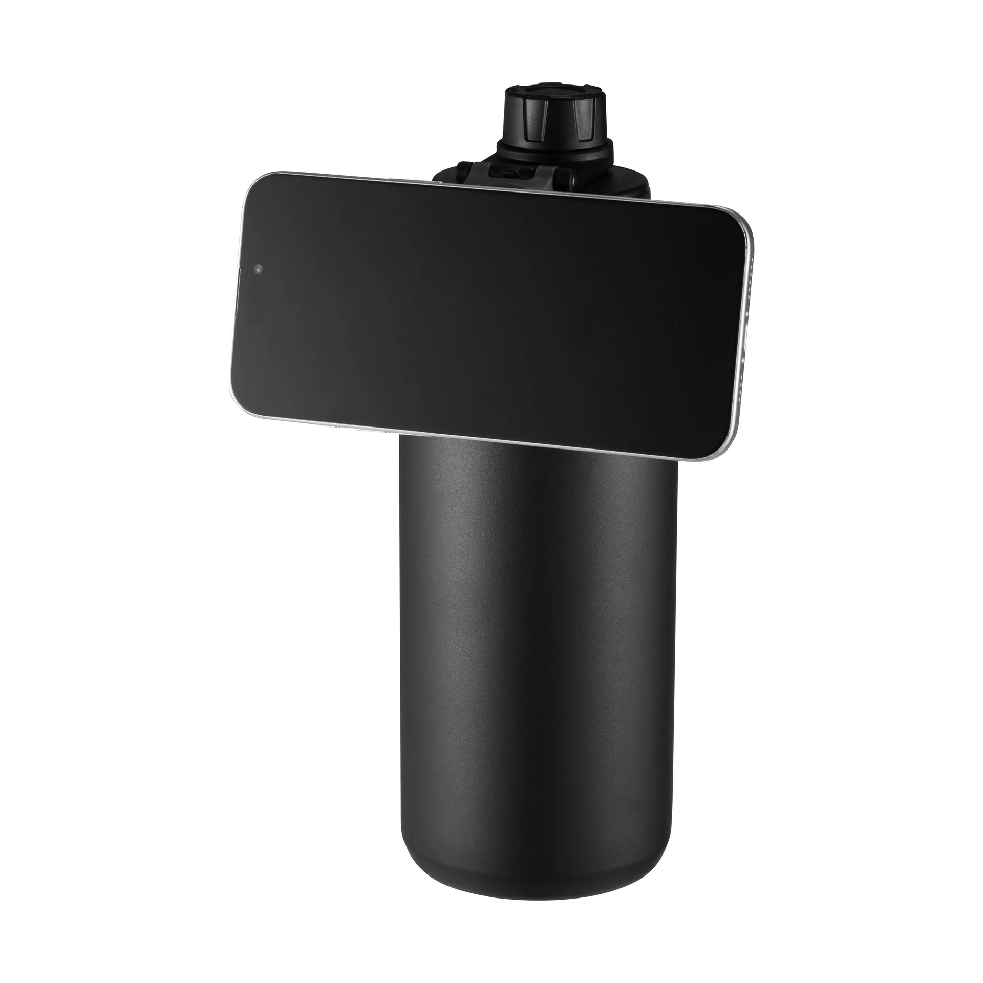 Flory juomapullo kaksiseinämäinen mobiilimagnetti 0,9 L, Musta harmaa Dorre