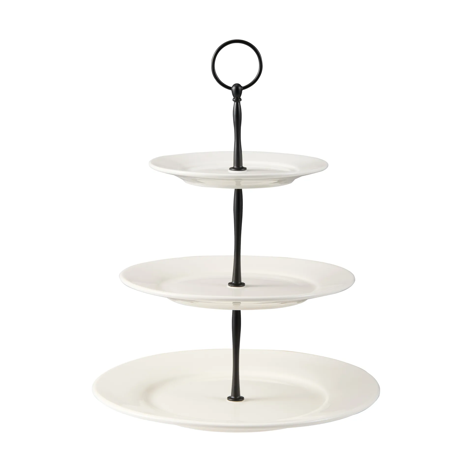 Kafi kakkuvati 3 kerroksinen posliini, Valkoinen Dorre