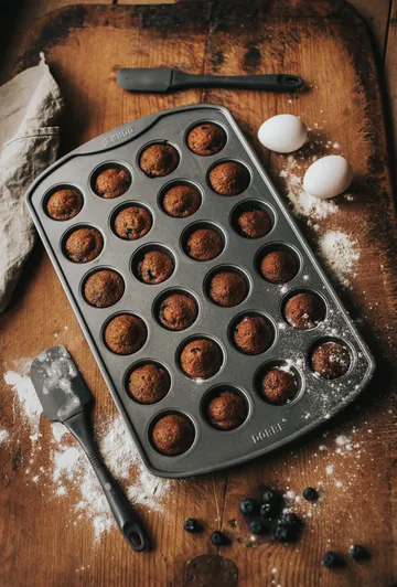 Karabo muffinsivuoka hiiliteräs 24 koloa - 42,5×26×2,8 cm - Dorre