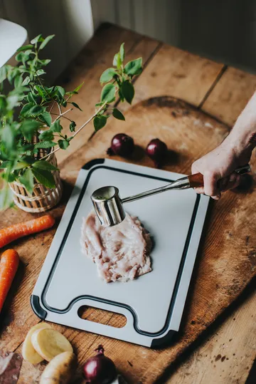 Kata lihanuija ruostumatonta terästä 28,8x6,1x5,1 cm - Puuvedin - Dorre