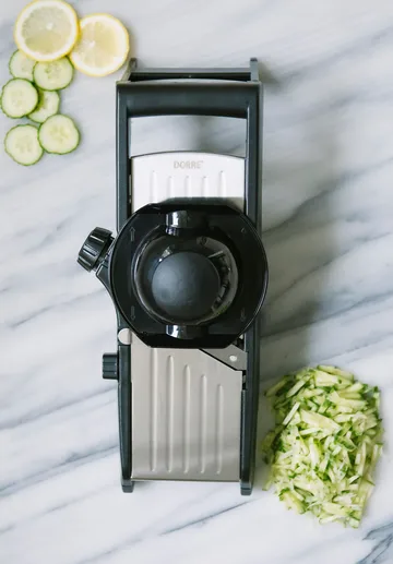 Mano mandoliini 17x40 cm - Ruostumaton teräs - Dorre