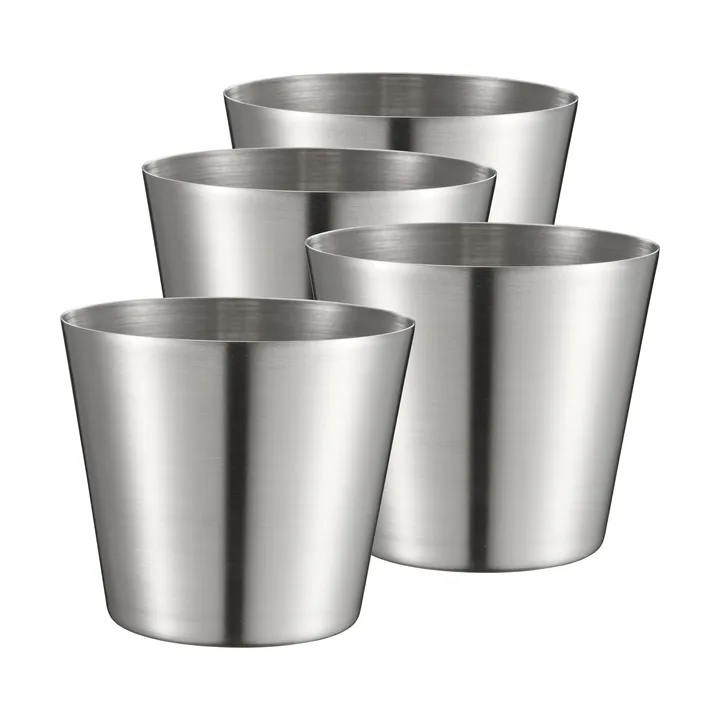 Peg ranskanperunakuppi/​tarjoilukuppi - Ruostumaton teräs, 4-pack, Ø9,5 cm - Dorre