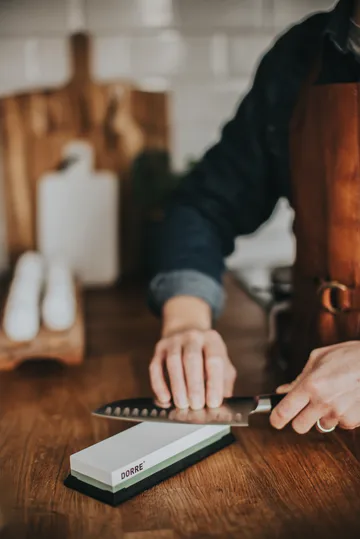 Suri hiomakivi kumipohja 18x6x3 cm - 1000/3000 hiontahioma (1000/3000 grit) - Dorre