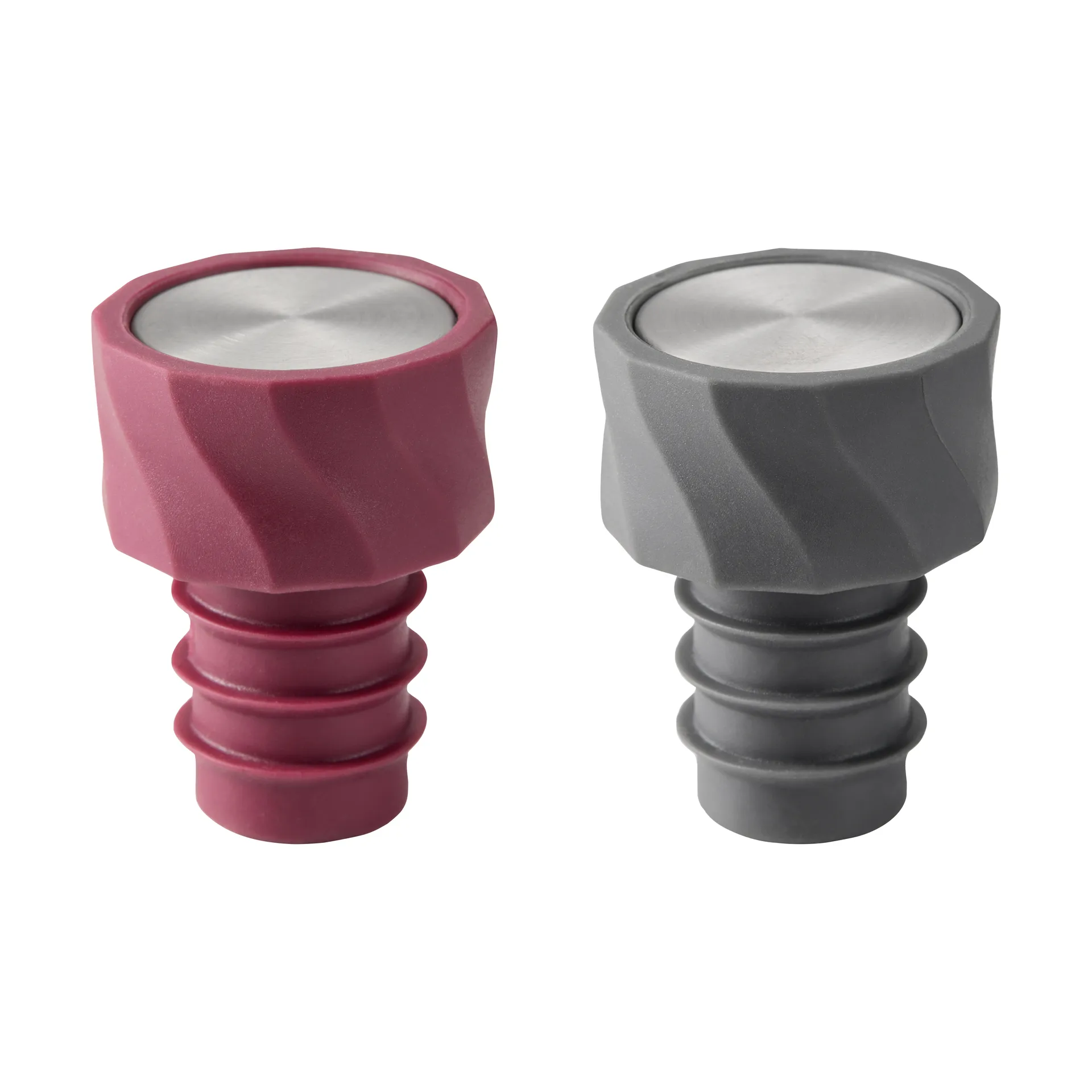 Vivi viinisuljin 2 kpl 4,5 cm, Musta-burgundi Dorre