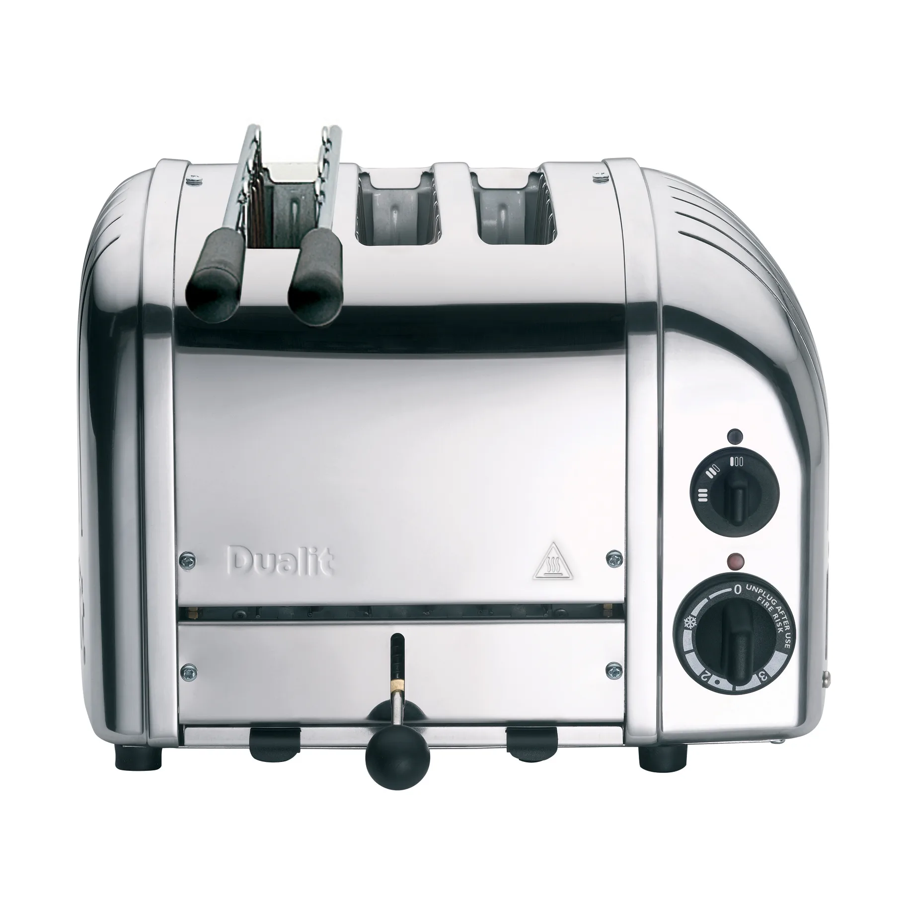 Leivänpaahdin Classic Combi 2+1 Viipaleet ja paahtoverkko, Ruostumaton Dualit